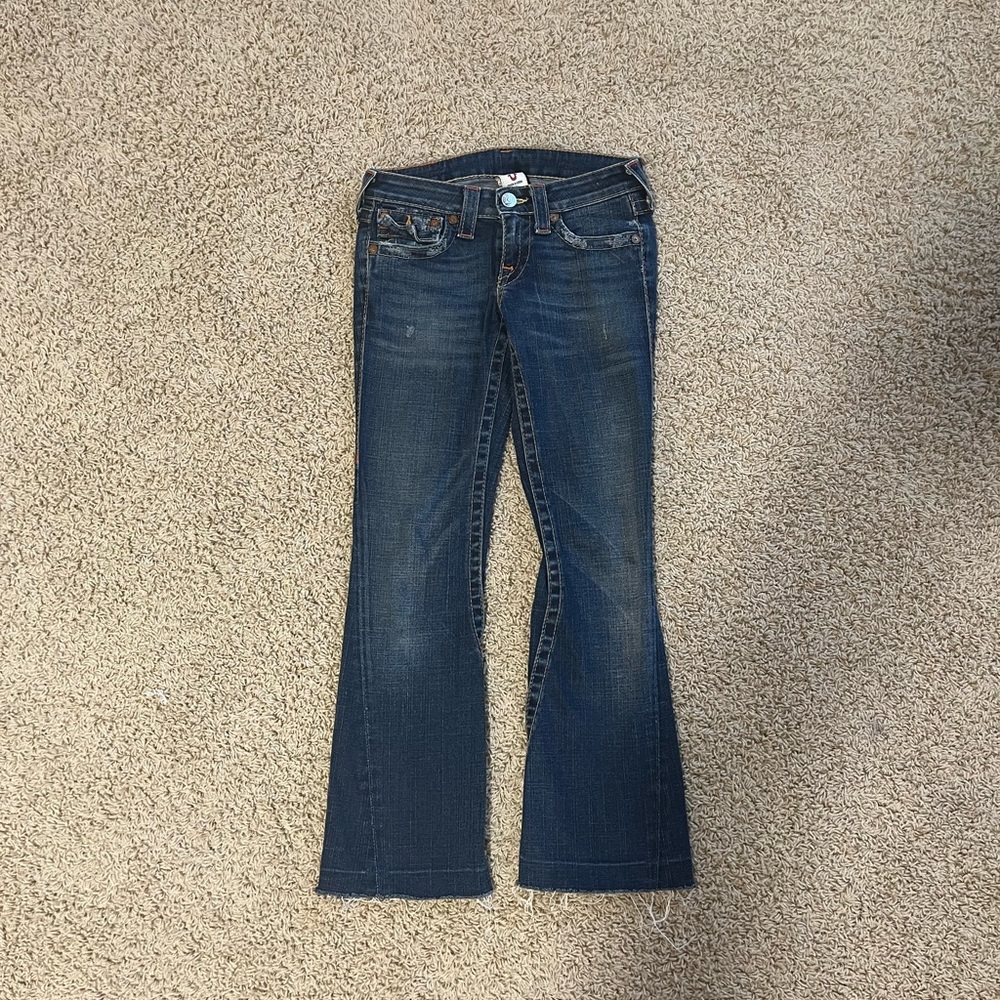 Vintage True Religion Low Rise Flare Jeans